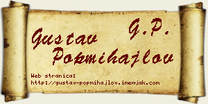 Gustav Popmihajlov vizit kartica